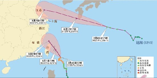 雙臺風逼近 大雨明襲青島