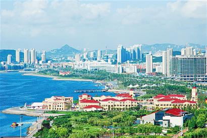 青島西海岸一核雙港九灣六區(qū)開發(fā)格局成形 CBD地標落成