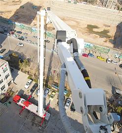 青島添世界最高登高平臺消防車