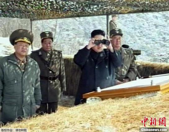 金正恩視察朝鮮地對空導彈發(fā)射演練